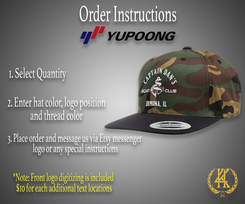 Custom Logo Yupoong 6089, 5089, 6007 Flat Visor Snapback Hats Hats | Custom Embroidered Logo | Custom Design | Custom Hats