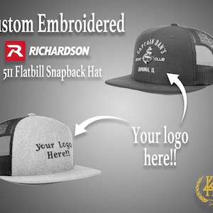 Custom Logo Embroidered Richardson 511 trucker Hats | Design your own Hats | Custom Richardson 511 Trucker Caps | Team Hats