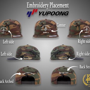 Custom Logo Yupoong 6089, 5089, 6007 Flat Visor Snapback Hats Hats | Custom Embroidered Logo | Custom Design | Custom Hats