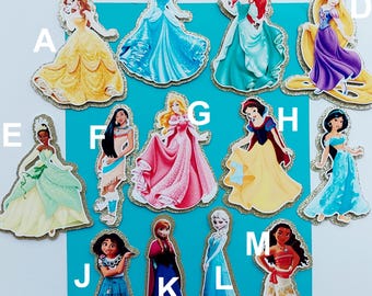 3D Princess and Castle Name Age Cake Toppers Decorations You Choose Princesses