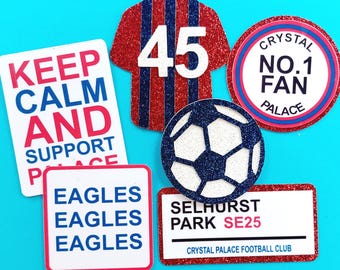 Crystal Palace Cake Toppers Personalised With Number