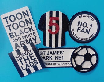 Newcastle Cupcake Toppers Personalised With Age