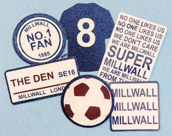 Luxury Millwall Inspired Cake Toppers Personalised With Age