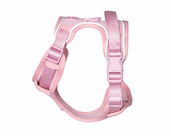 Harness Walk Kit - Pink | Walking dog harness set | Designer brand