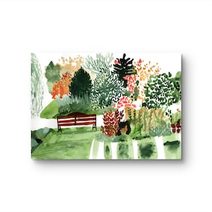 ポストカード、グリーティングカード、ミニ絵画、自然の四季