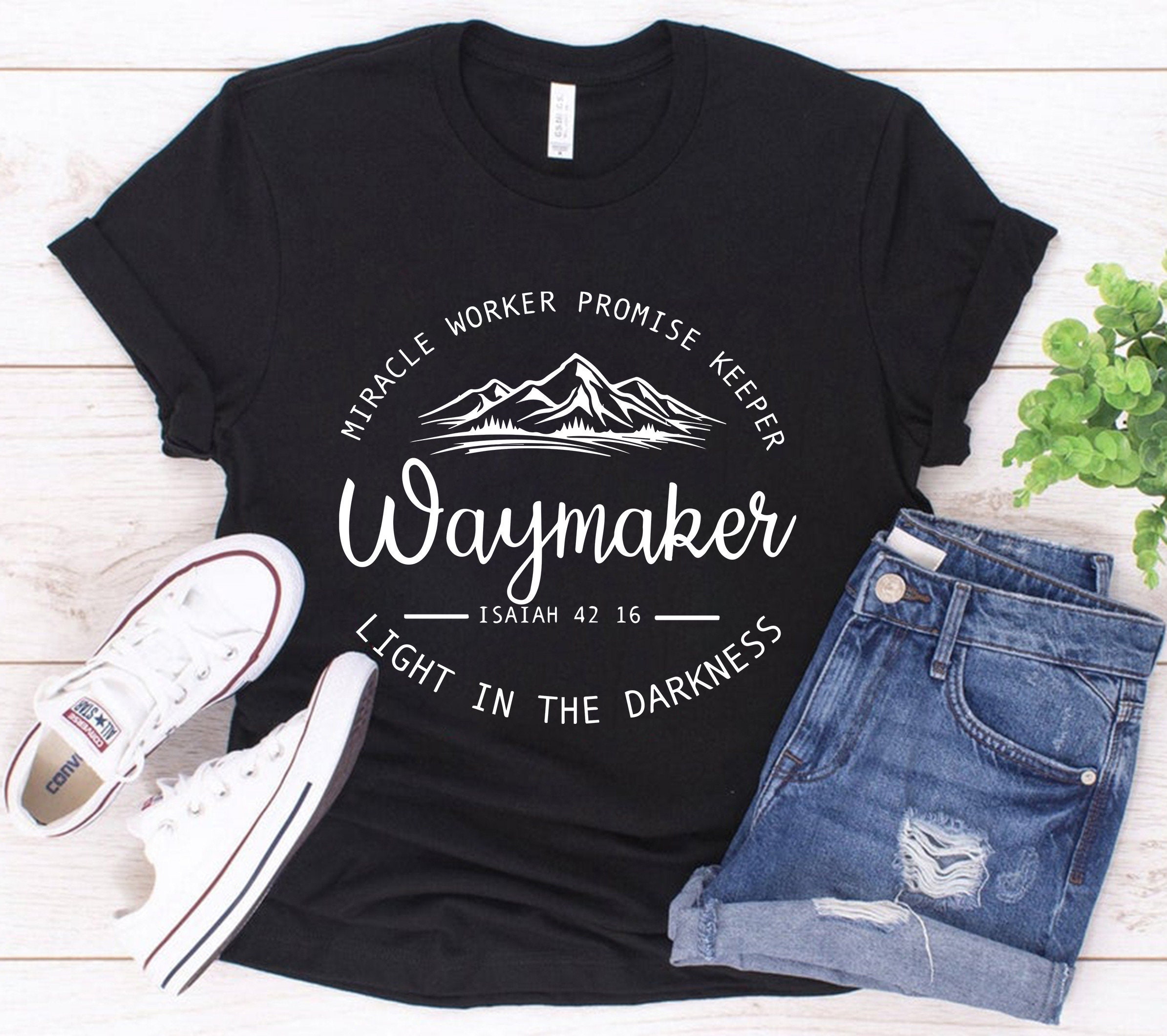 Waymaker Shirt Christian Tees Christian T-Shirts Faith | Etsy