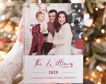 Christmas Photo Album 2025, Personalized Family Photo Book, Custom Holiday Memory Album, Printed Photo Keepsake Gift