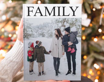 Personalized Family Photo Album | Custom Printed Holiday Memory Book | Christmas Gift for Parents 2025