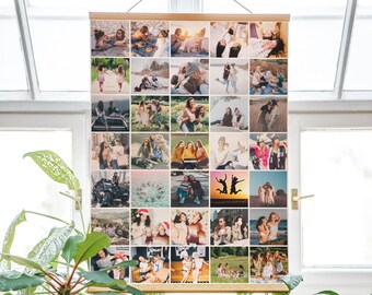 Large Photo Collage Poster Hanger, 18th Birthday Gift for Girls or Boys, Gift For Daughter Or Son, 18th Birthday Decorations, Teenage Gifts