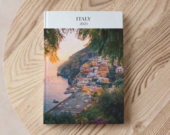 Italy Photo Album Book, Personalized Photo Album, Our Adventure Book, Travel Memories Photo Book, Custom Photo Album, Couple Photo Album