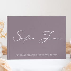 Custom Baby Shower Guest Book - Personalized Baby Shower Gift for Girl - Guest Book for Baby Shower - Polaroid Baby Shower Guest Book Sign