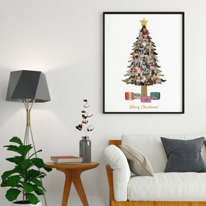 Family Tree Collage Christmas, Custom Family Tree Photo, Personalized ...
