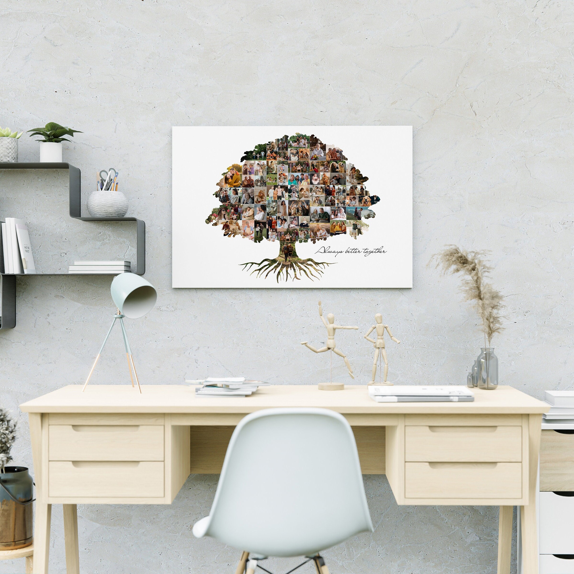 Family Tree Collage Custom Family Tree Photo Personalized - Etsy UK