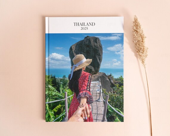 Thailand Photo Album Book, Custom Photo Album, Travel Memories