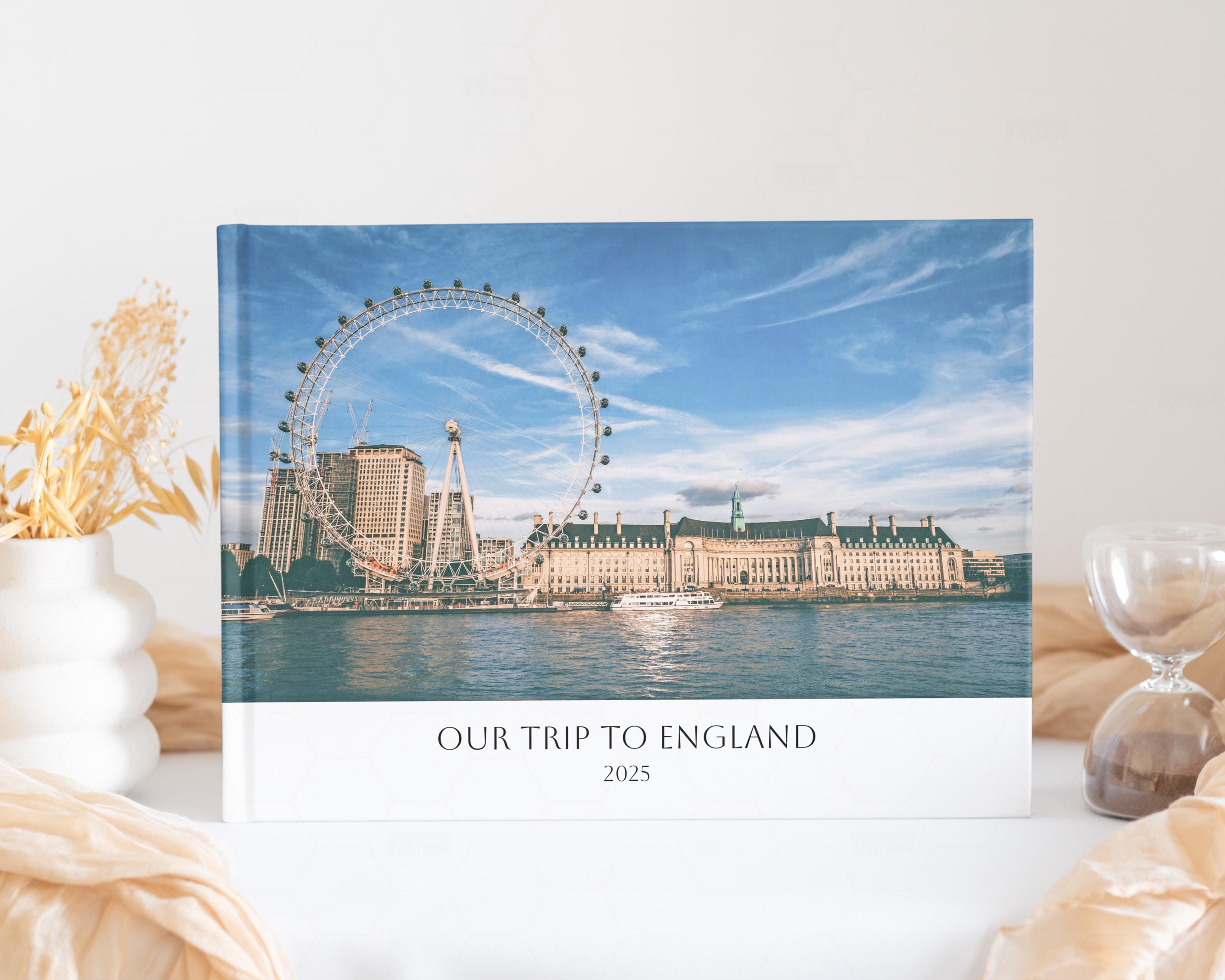 London Photo Album Book, Custom Photo Album, UK Travel
