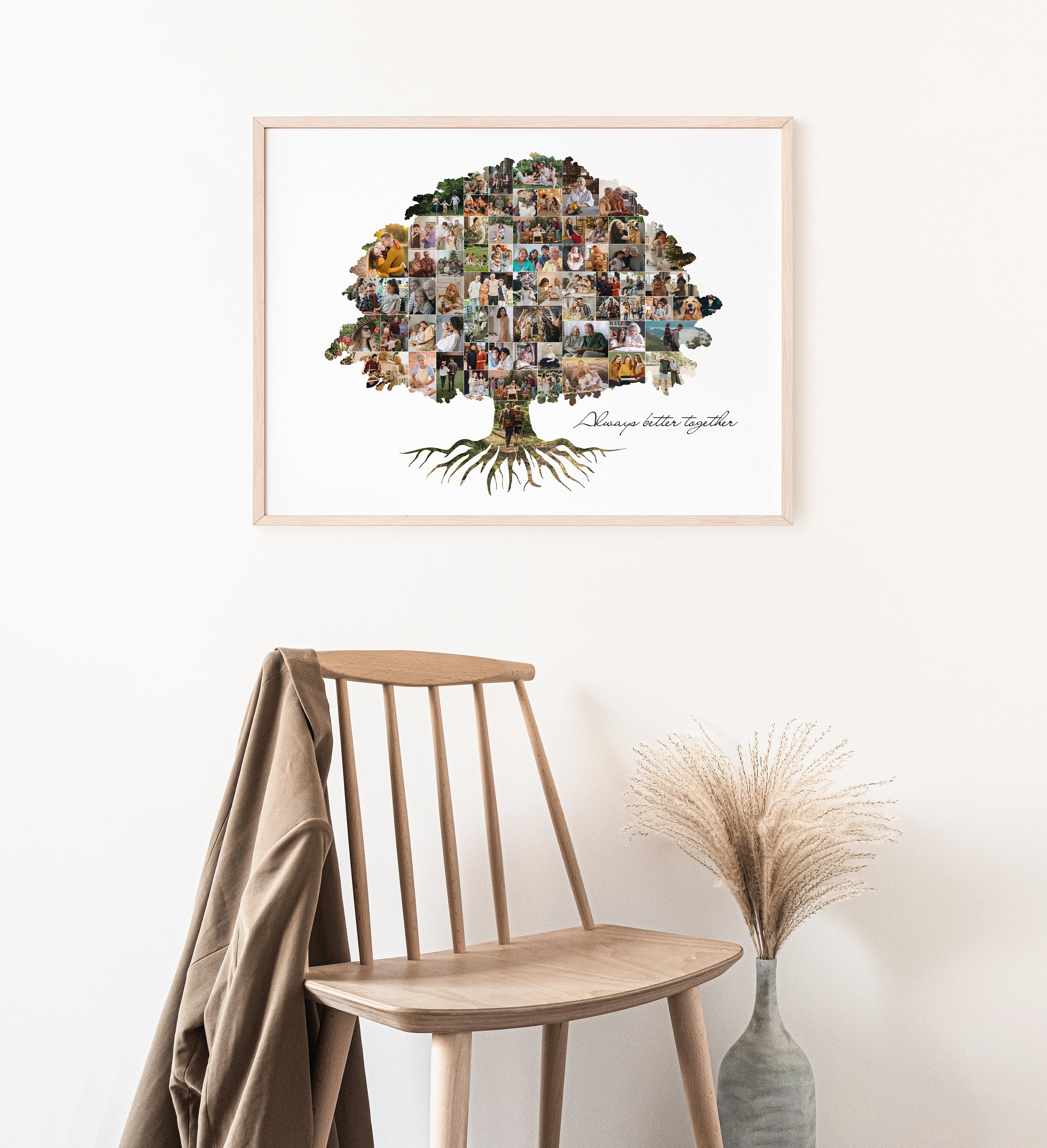 Family Tree Collage, Custom Family Tree Photo, Personalized Family Tree ...