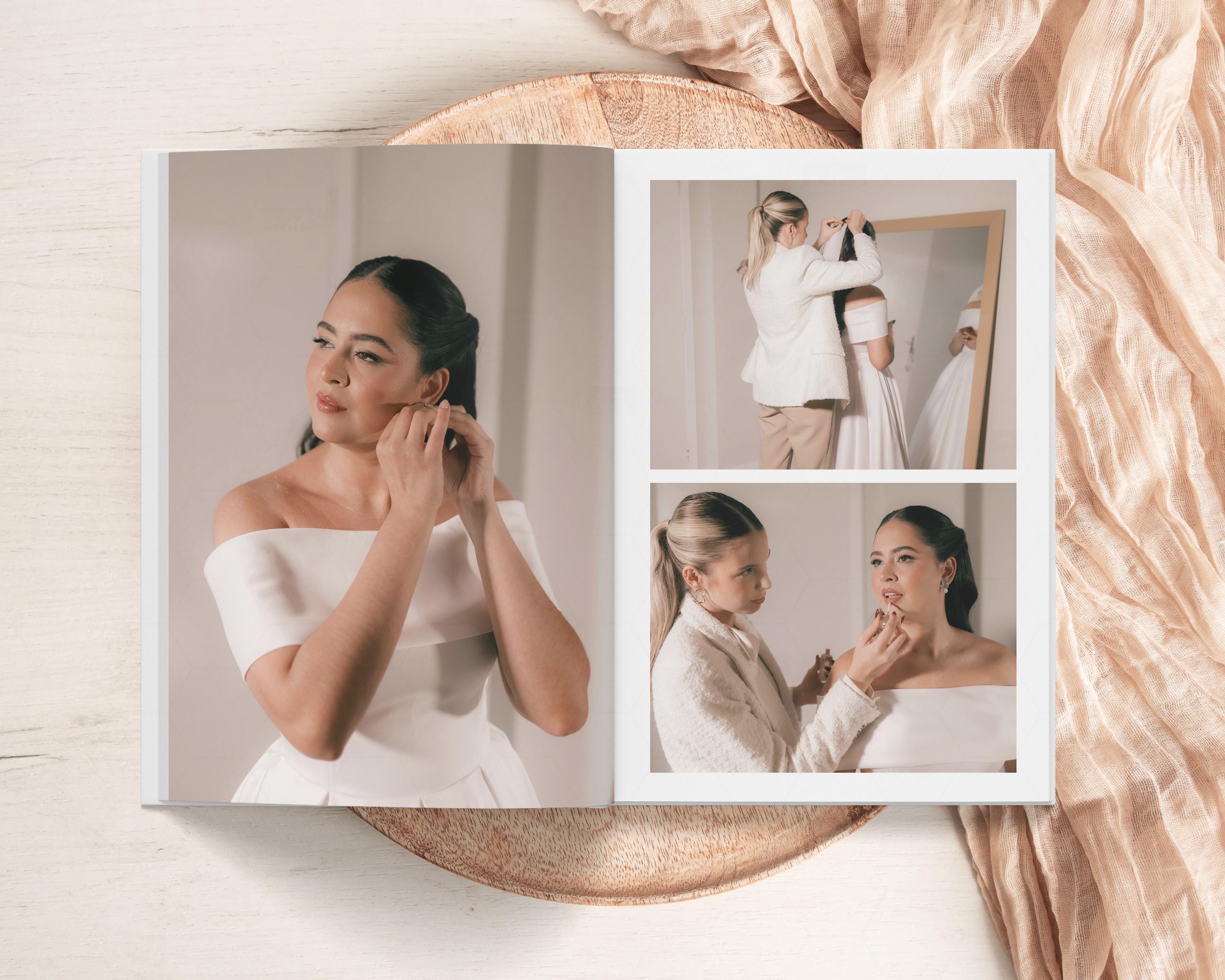 1st Anniversary Paper Gift - Custom Wedding Photo Album - First Year ...