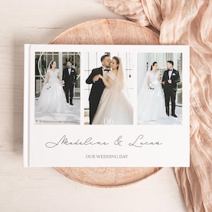 Custom Wedding Keepsake Photo Album, Personalized Hardcover Wedding Photo Book, 11x8 Wedding Photo Album, Printed Photo Album for Wedding