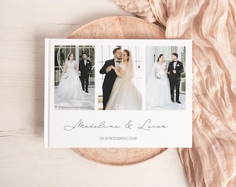 Custom Wedding Keepsake Photo Album, Personalized Hardcover Wedding Photo Book, 11x8 Wedding Photo Album, Printed Photo Album for Wedding