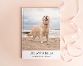 Album fotografico personalizzato per cani - Ricordi di animali domestici con foto - Album personalizzato per cuccioli stampato per gli amanti dei cani