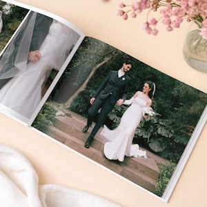 Álbum de Fotos de Casamento Personalizado 8x11 – Lembrança de Casamento com Foto na Capa – Álbum de Casamento Personalizado – Livro de Fotos Impresso para Casais imagem 9