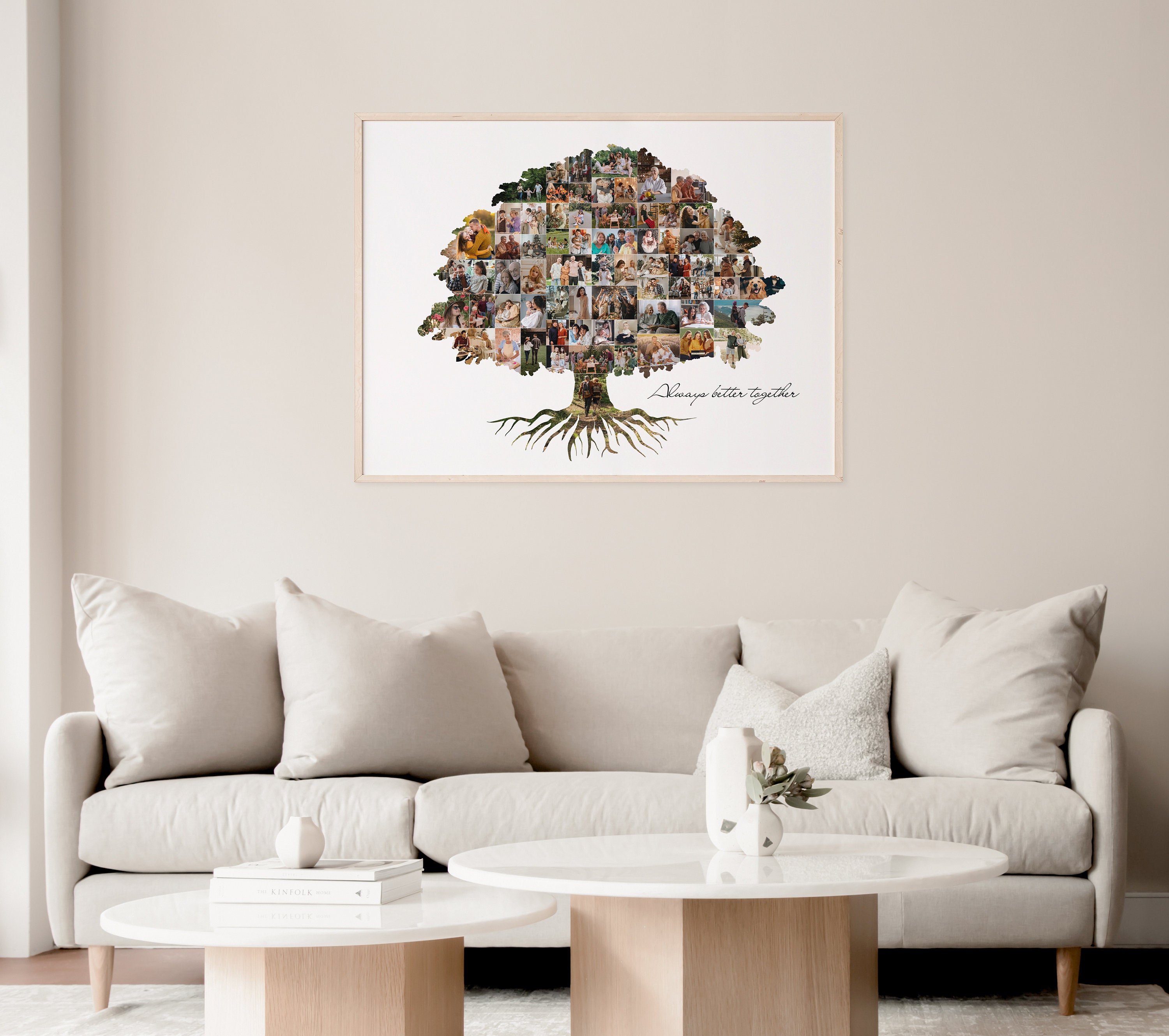 Family Tree Collage, Custom Family Tree Photo, Personalized Family Tree ...