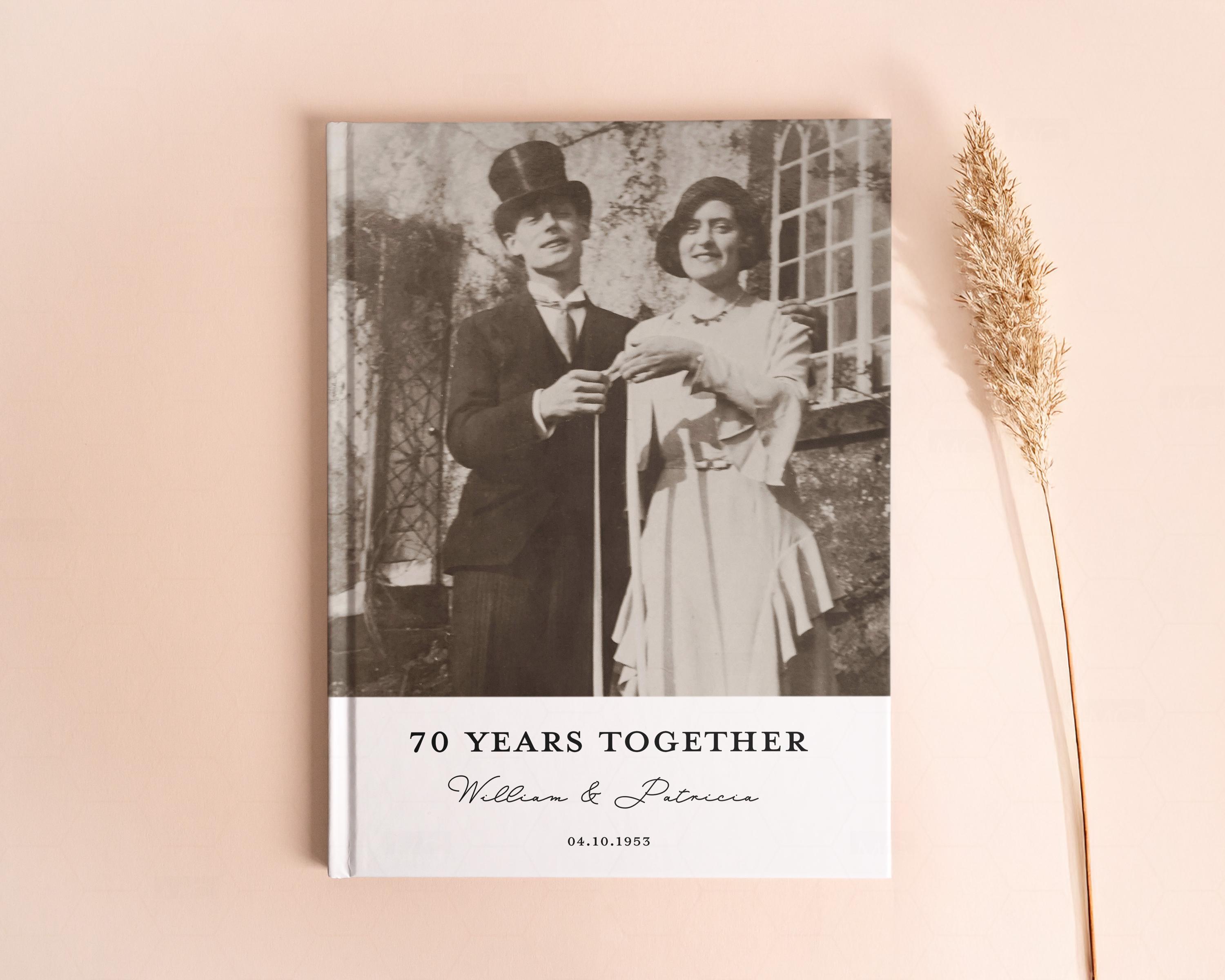 70th Anniversary Gifts For Parents, 70th Birthday Gift For Women or Men, Parents Anniversary Gift, Platinum Anniversary, Grandparents Gifts