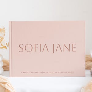 Personalized Baby Shower Guest Book - Baby Girl Shower Decorations - Guest Book for Baby Shower - Baby Guest Book Polaroid - Keepsake Album
