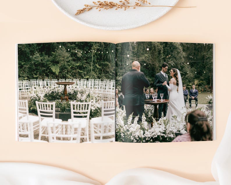 Álbum de Fotos de Casamento Personalizado 8x11 – Lembrança de Casamento com Foto na Capa – Álbum de Casamento Personalizado – Livro de Fotos Impresso para Casais imagem 10