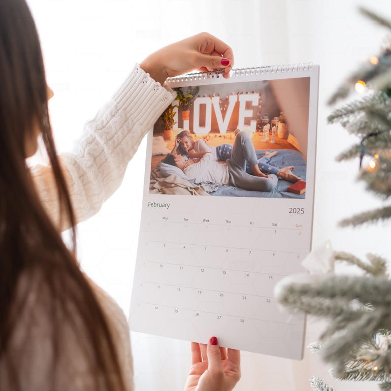 Photo Calendar 2025, Family Photo Calendar, Custom Photo Calendar