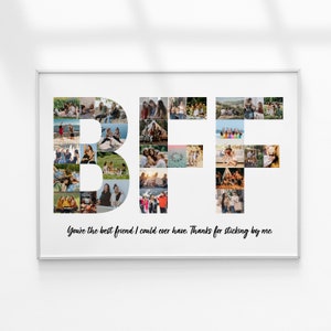 Collage di foto BFF, regalo di compleanno per la migliore amica, regalo di collage di foto, regalo per la migliore amica