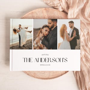 Photo Cover Wedding Guest Book, Custom Polaroid Photo Guest Book, Unique Wedding Reception Book for Guest, Interactive Wedding Guest Book