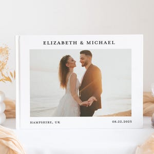 11x8 Wedding Photo Album Printed, Personalized Hardcover Wedding Photo Book, Custom Wedding Photo Album, Wedding Day Photo Albums