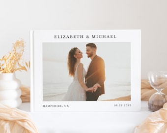 Personalized Hardcover Wedding Photo Album, 11x8 Printed Keepsake