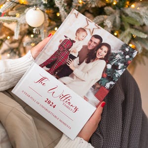 Christmas Photo Album, Custom Photo Album, Family Photo Album Book, Personalized Photo Album, Christmas Gift For Her Or Him, Memories Book