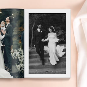Álbum de Fotos de Casamento Personalizado 8x11 – Lembrança de Casamento com Foto na Capa – Álbum de Casamento Personalizado – Livro de Fotos Impresso para Casais imagem 4