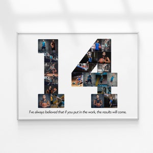 Senior Night Basketball Gifts, Basketball Number Collage, Basketball Senior Night Gift Boy Or Girl, Sport Photo Collage, Custom Basketball