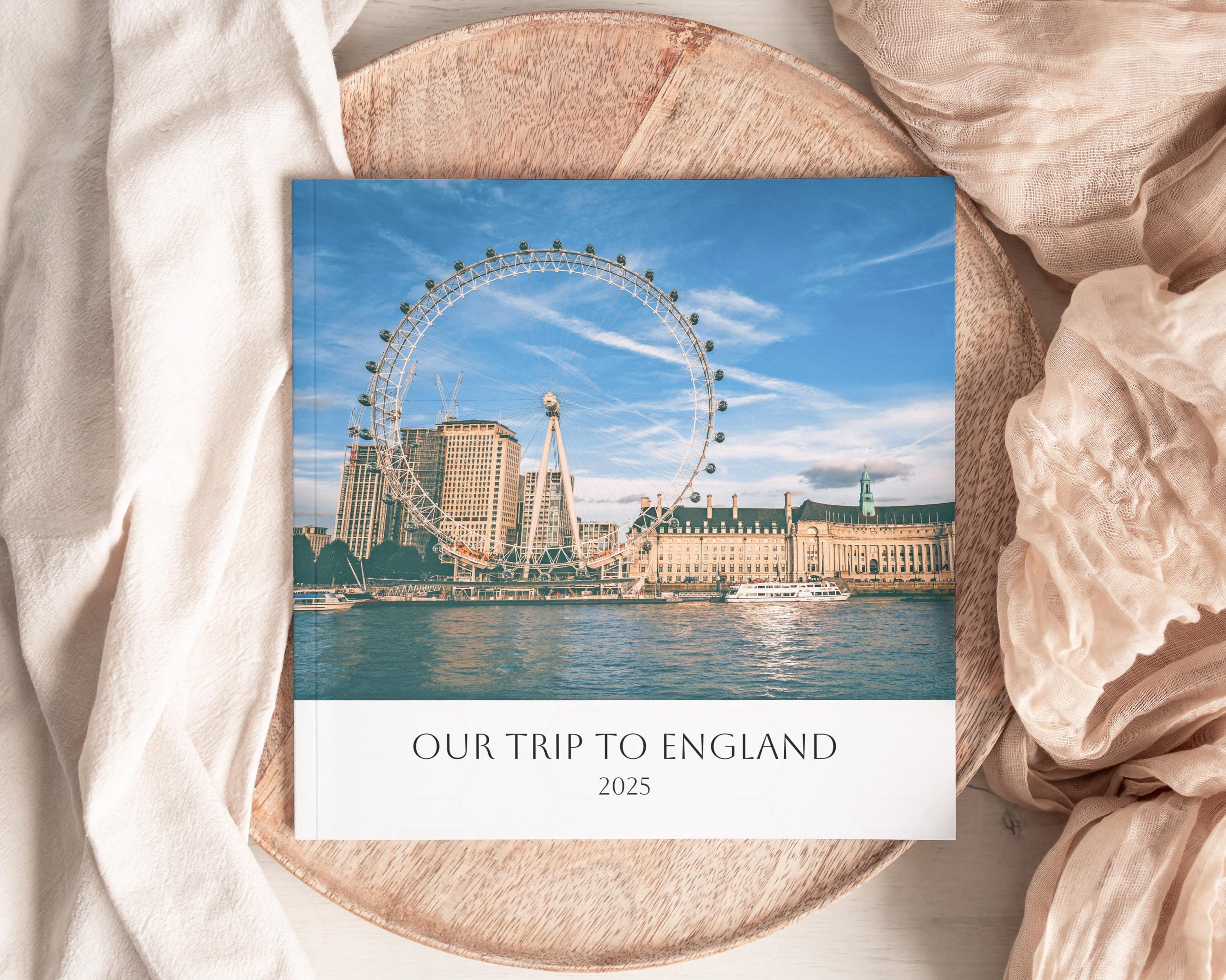 London Photo Album Book, Custom Photo Album, UK Travel