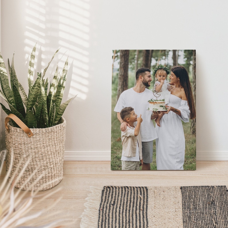 Upgrade Your 20x10 Inches 'Family Name' (Style 2) Canvas To 48x24 Inches main image 1