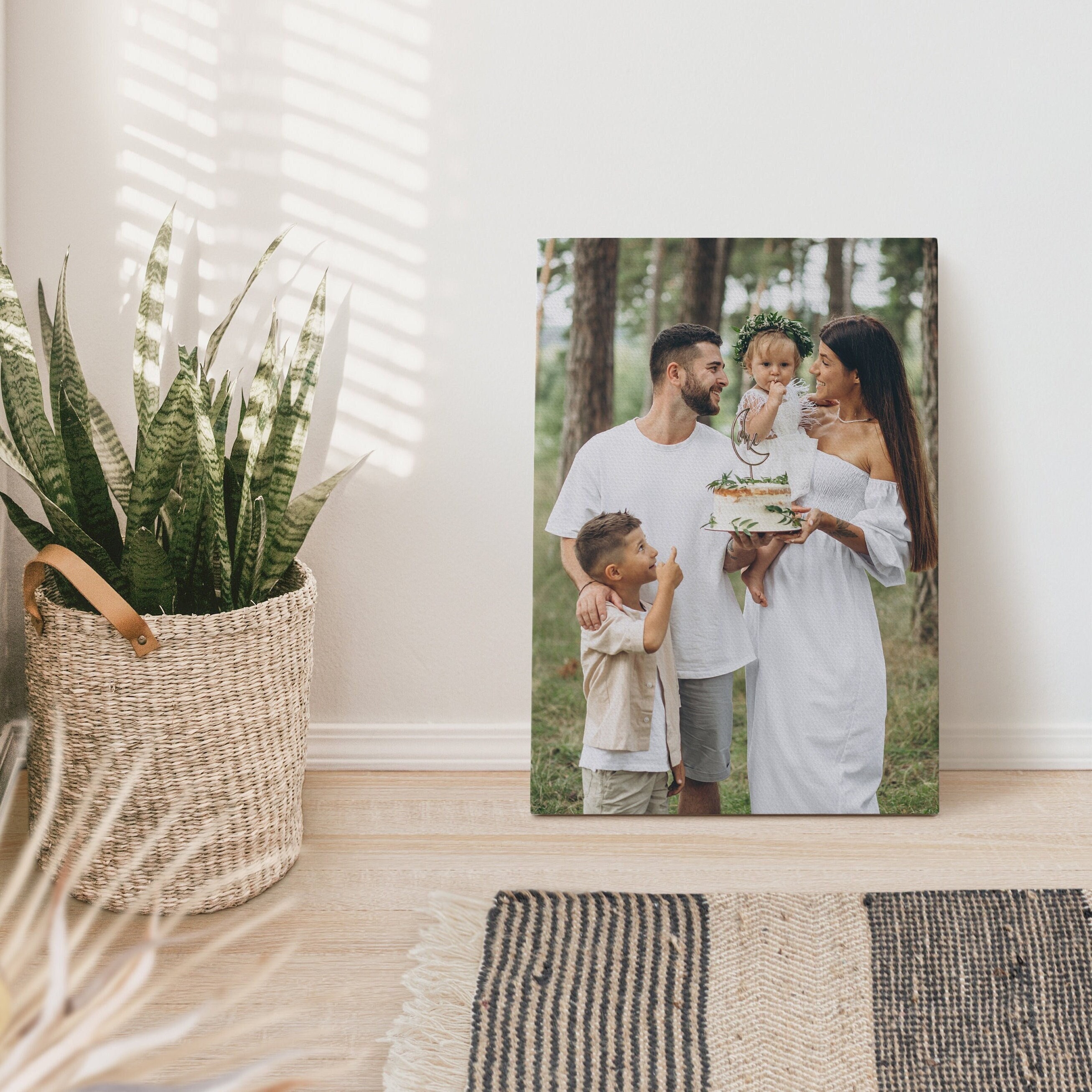 Customizable Family Photo Canvas, Custom Canvas Print, Personalized ...