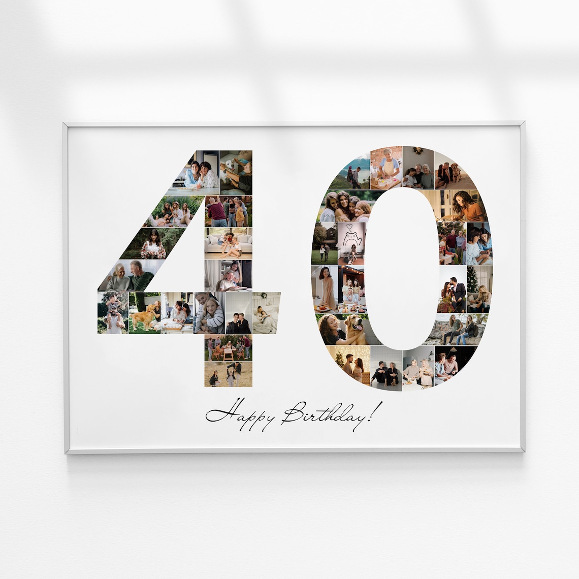 40. Geburtstag Fotocollage Fotocollage Geschenk 40. | Etsy Österreich