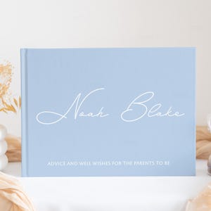 Baby Shower Guest Book, Baby Boy Shower Gifts, Guest Book Sign for Baby Shower, Personalized Baby Boy Shower Gifts, Boy Shower Decoration