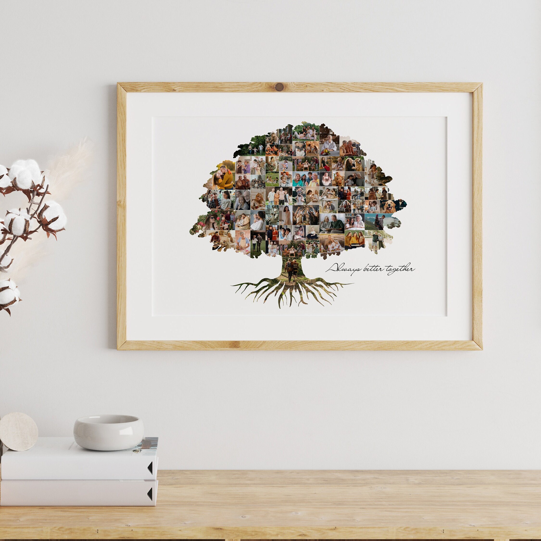 Family Tree Collage Custom Family Tree Photo Personalized - Etsy Australia