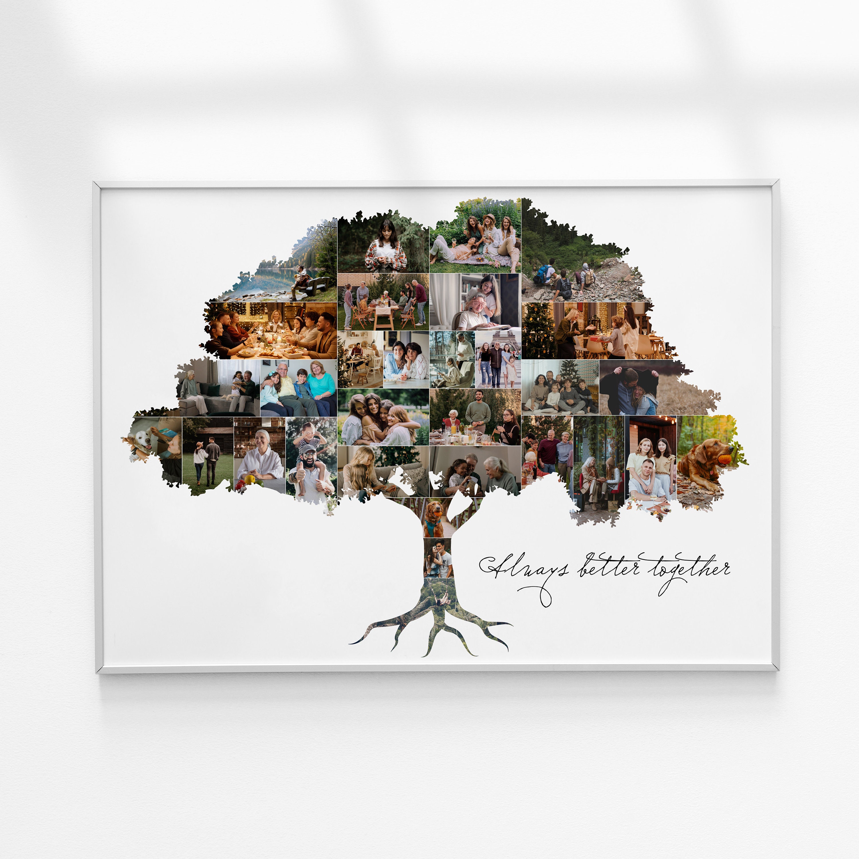 Family Tree Collage Custom Family Tree Photo Personalized - Etsy
