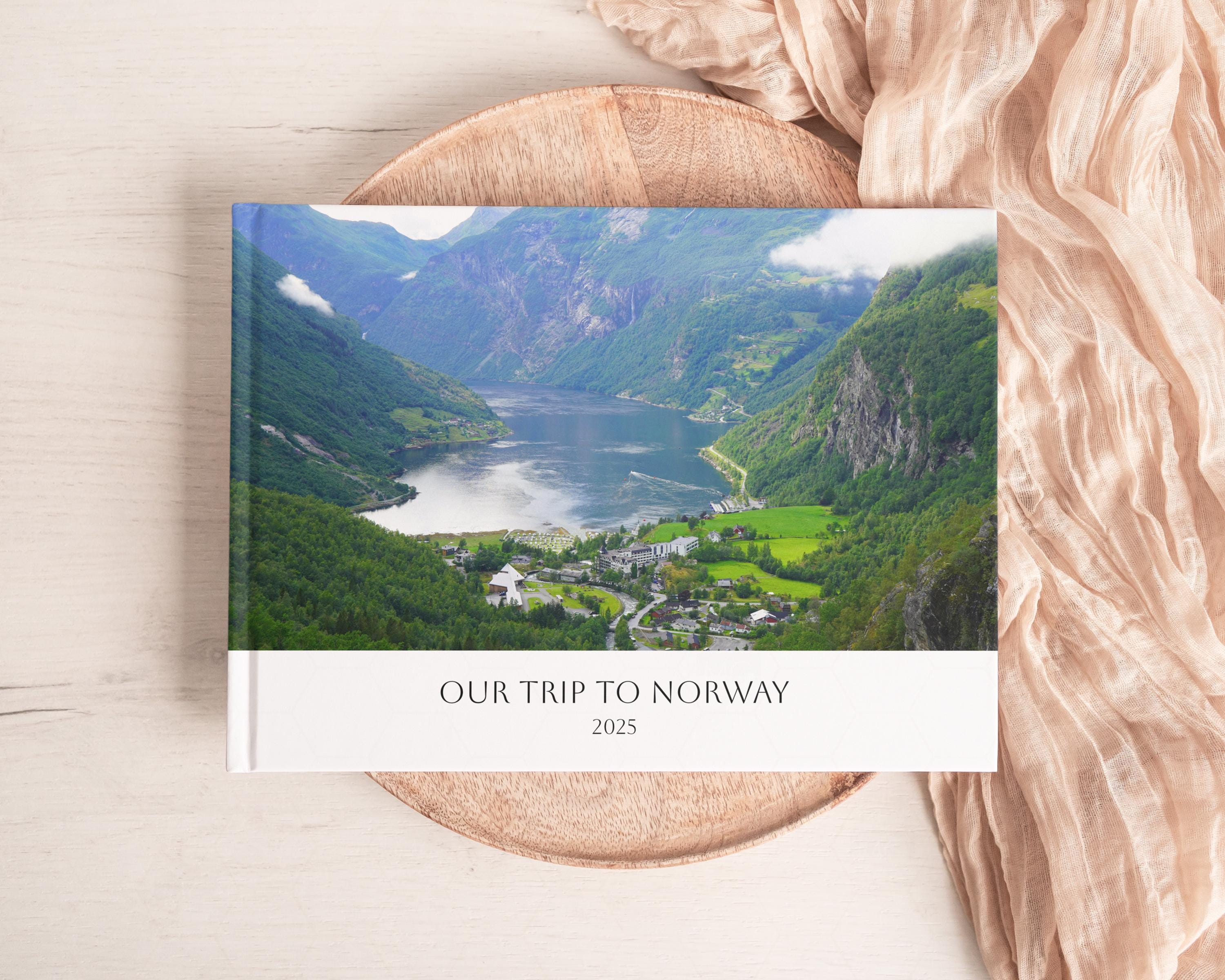 Norway Photo Album Printed - Personalized Travel Photo Album - Vacation Photo Album Norway - Trip Photo Album - Custom Family Photo Album