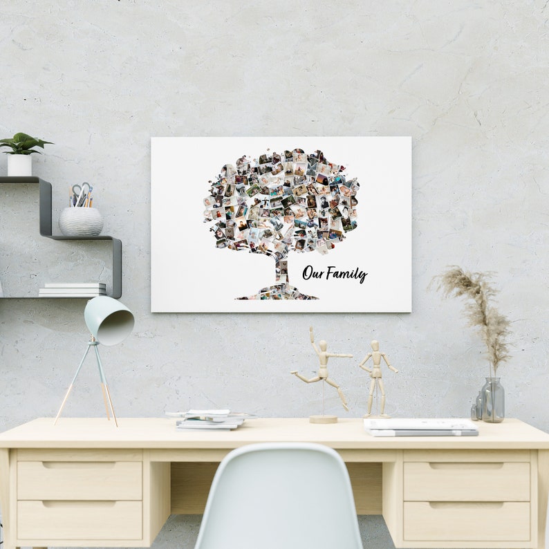 Family Tree Collage Custom Family Tree Photo Photo Collage Etsy