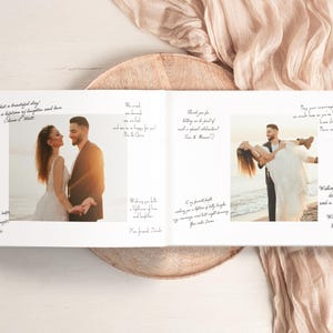 Wedding Guest Book With Photos, Custom Guest Book Alternative, Personalized Wedding Sign Guest Book, Wedding Reception Guest Book With Photo