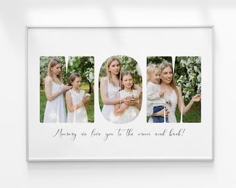 Personalized Gift for Mom, Mommy Photo Collage, Mother's Day Gift, Birthday Gift for Mom, Customized Mother's Gift, Birthday Photo Collage
