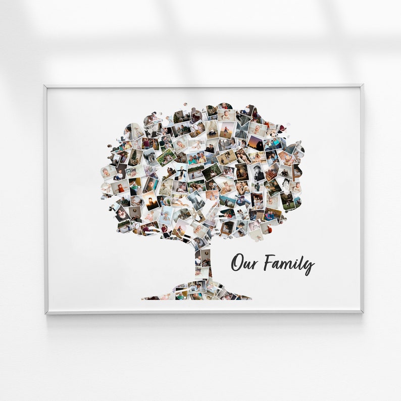 Family Tree Collage Custom Family Tree Photo Photo Collage Etsy