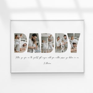 Collage di foto di papà, regalo personalizzato per papà, regalo per la festa del papà, regalo di compleanno per papà, regalo personalizzato per il papà, collage di foto di compleanno